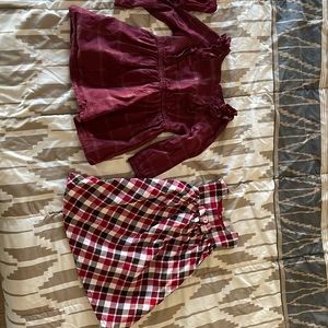 Two like new toddler girl dresses size 12M and size 12M-18M